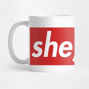 she/her pronouns Mug